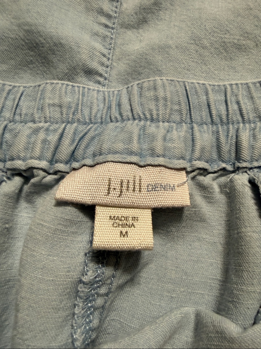 J. Jill Denim Tencel & Linen Chambray Mini Skirt Size: M Summer Lightweight - Picture 3 of 6